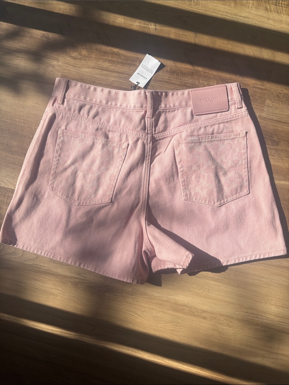 Coach High Waisted Denim Shorts